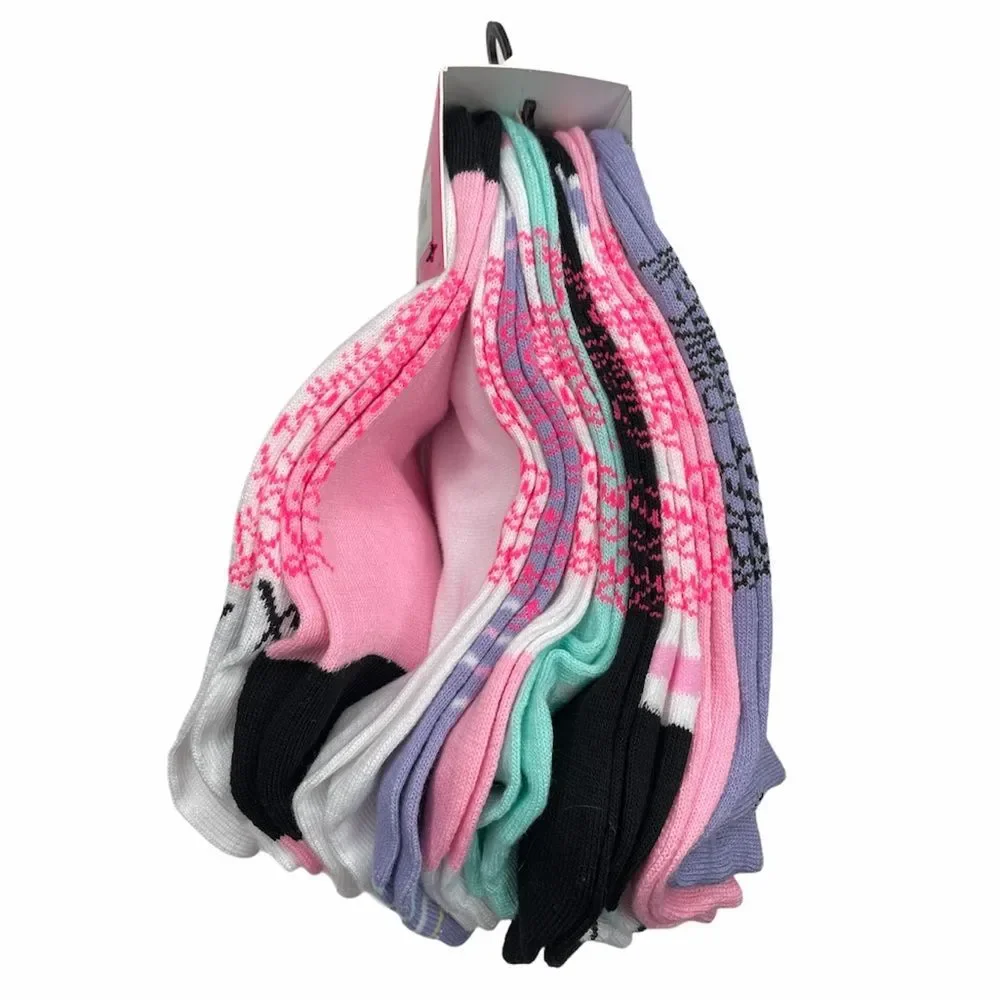 Betsey Johnson Easter Low Cut Socks Purple Pink 10 Pairs